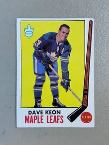 1969-70 Topps Hockey #51 Dave Keon Toronto Maple Leafs With Player Stamp NrMt - Picture 1 of 2