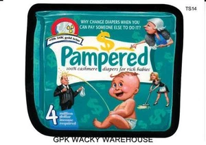 WACKY PACKAGES POSTCARDS SERIES 8 BONUS CARD PAMPERED TS14 PROMO RARE - Picture 1 of 1