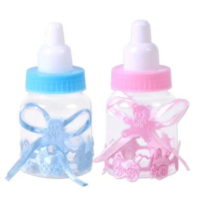 12x Babyflaschen Gastgeschenke Milchflasche Taufe Geburt Tischdeko Babyshower g - Bild 1 von 4