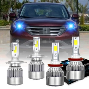 For Honda CRV CR-V 2007-14 Combo LED Headlight Fog Lights Hi/Low Dual Beam Bulbs - Picture 1 of 11