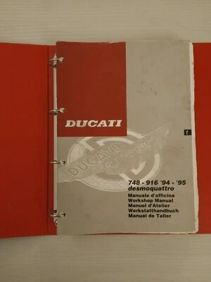 MANUALE D'OFFICINA WORKSHO MANUAL DUCATI 748 916 '94 - '95 CAGIVA ELEFANTINO - Immagine 1 di 4