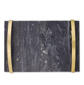 Hotel Collection Modern Marble Tray with Handles H1998 - Picture 1 of 1