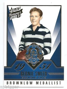 2015 Select Honours 2 Brownlow Gallery (BG68) Bernie SMITH Geelong - Picture 1 of 1