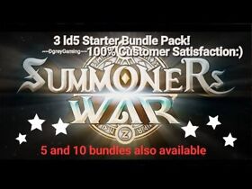 Summoners War Global : -Starter-  3pack Ld5 +Blessing (Read Descrip)☆RESTOCKED☆