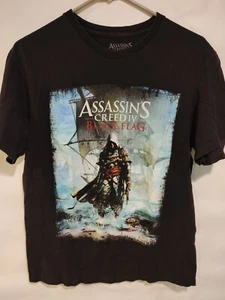Assassin’s Creed IV Black Flag Promo PS4 TShirt Black Size Medium - Picture 1 of 3