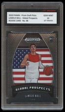 LAMELO BALL 20-21 PANINI PRIZM DRAFT PICKS 1ST GRADED 10 ROOKIE CARD #98 HORNETS