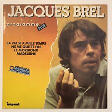 Jacques Brel Programme Plus Vinyl LP Greatest Hits Impact Records France Import 