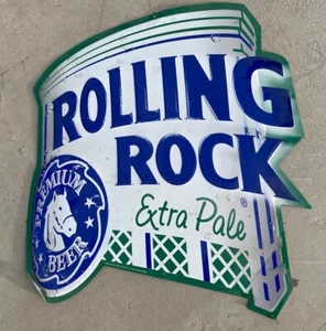 ROLLING ROCK. Extra Pale. Sign. 20”X 24” Sold AS IS! NO RETURNS! - Picture 1 of 4