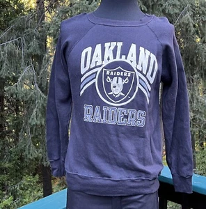 Vintage Oakland Raiders Champion Crewneck Sweatshirt Graphic Med Las Vegas - Picture 1 of 14