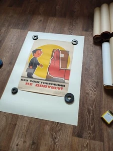 SAFETY WORK POSTER. ORIGINAL! - Picture 1 of 3
