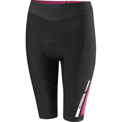 Madison Sport gepolsterte Damen-Radshorts, Radfahren, schwarz/sehr beerefarben.