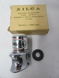 Cabezal de bomba italiano vintage NOS SILCA con manómetro RARO B - Imagen 1 de 5