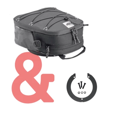 Kappa DR04 kleiner Tankrucksack 4,5 L Tanklock System  schwarz grau Tarnoptik - Bild 1 von 3