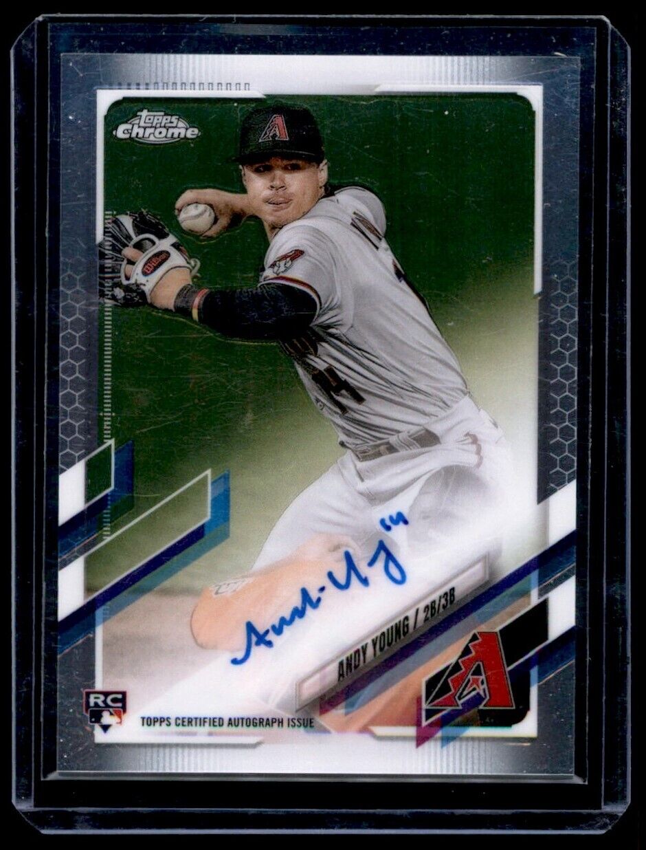 Andy Young 2021 Topps Chrome Rookie Autographs (AFre) #RA-AY Arizona