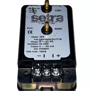Setra 2641025LD11T1G Model 264 Differential Pressure Transmitter - Picture 1 of 3