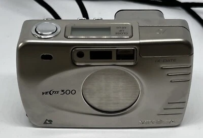 Minolta Vectis 300 APS Film Camera Silver Tested Working - Image 1 of 4