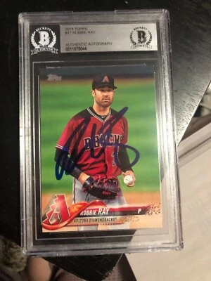 2018 Topps Robbie Ray #17 Autographed - Image 1 of 2