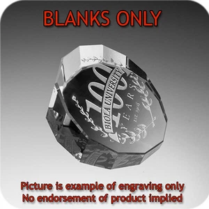 Crystal Tridecagon Blank Paperweight with Gift Box - Picture 1 of 2