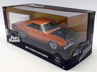 Jada 1/24 Scale Diecast 97126 - Dom's Plymouth Roadrunner Fast & Furious Copper - Image 1 of 3