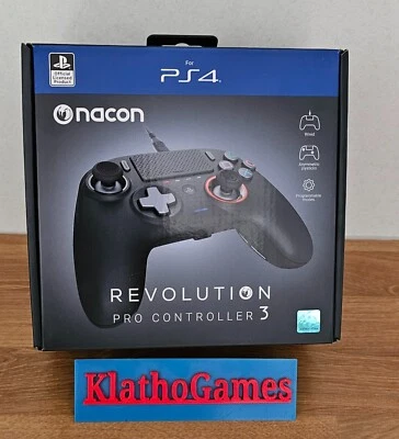 NACON Revolution Pro Controller 3 controllo gamepad nero per PS4 Y813 - Immagine 1 di 4
