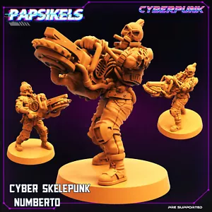 Skull Punk Numberto | Papsikels | | RPG D&D Wargaming 3D Printed Mini - Picture 1 of 1