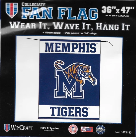 MEMPHIS TIGERS Collegiate Fan Flag 36x47  New   *** HOT *** Cover