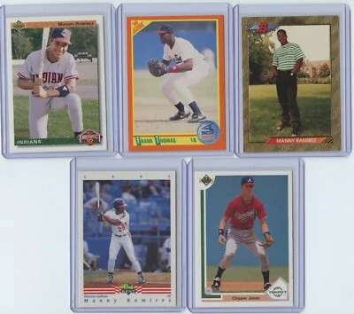 1990's Rookie Cards 5 Card Lot With Ramirez (x3), Thomas, Jones - Image 1 of 2