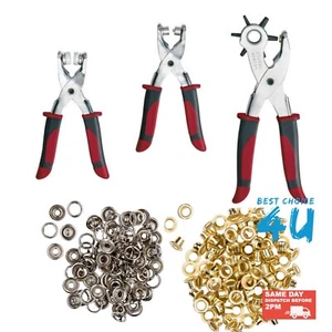 PARKSIDE PUNCH PLIERS & EYELET PLIERS SET 128 PIECE SET - SAME DAY DISPATCH - Picture 1 of 10