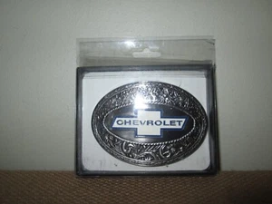 Discontinued Spec Cast Silver CHEVROLET Belt Buckle Officially Licensed *NIB - Photo 1/2