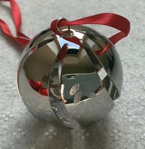 Georg Jensen Christmas Ball 2016 Brass platted with Palladium NEW Gift Box - Picture 1 of 7