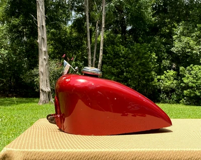 Tanque de combustible de gasolina King Sportster tipo personalizado deportivo Bobber Chopper Paughco Foto 1 de 4