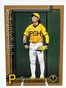 2025 TOPPS UPDATE BASEBALL GOLD /2025 JI HWAN BAE PIRATES #US64 - Picture 1 of 3