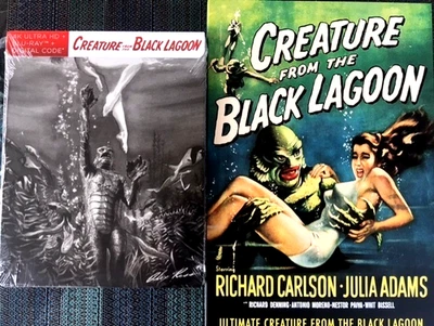 CREATURE FROM THE BLACK LAGOON  4K Ultra-Blu-Ray Steelbook OOP & NECA 7" Figure - Image 1 of 4