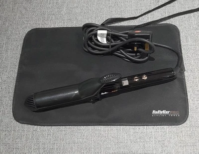BaByliss Pro Titanium Hair Curling Tong 38mm Barrel Black - Image 1 of 4