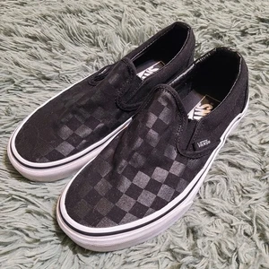Vans Classic Slip On Off the Wall Checkerboard Skate Shoes Black/Black M 4 W 5.5 - Picture 1 of 7