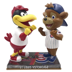Chicago Cubs St. Louis Cardinals Rivalry Bobblehead Clark and Fredbird - Picture 1 of 1