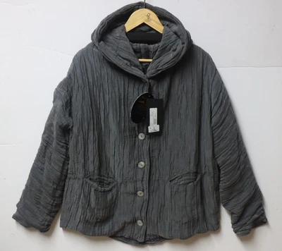 RRP £275 GRIZAS M/14 UK (CH 60 cm) Mink Silk/Linen Padded Termo Insulated Jacket - Image 1 of 4