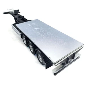 1/14 Metal Flat Plate Flatbed for DIY TAMIYA 3 Axle RC Semi Trailer 56330 Parts - Picture 1 of 5