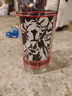 Horse Racing Collector's Glass Belmont Stakes June 2004 Limited Edition Vintage - Image 1 of 4
