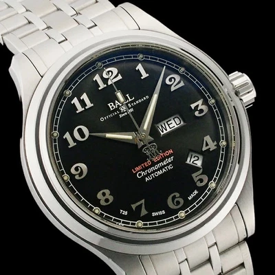 Reloj Ball Trainmaster Cleveland Edición Limitada 200 piezas NM1058D-S1CJ-BKSL  Foto 1 de 4