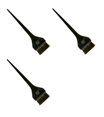 Paquete de 3 brochas de tinte prensadas grandes negras Pro Tip Foto 1 de 2