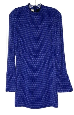 Vestido de crepé MARNI Hamsa Evil Eye estampado floral cuello falso manga campana 38 = 2/4 XS Foto 1 de 4