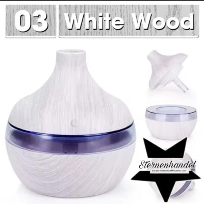 Luftbefeuchter verschiedenes Holz Vase USB Stimmungslicht - Gratis Versand - Bild 1 von 4