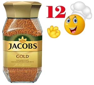 12er PACK - Kaffee JACOBS GOLD Instant 95GR im Glas - Bild 1 von 1