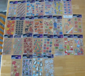 STICKO Stickers EASTER, PATRIOTIC, FALL, HALLOWEEN, THANKSGIVING, CHRISTMAS NIP - Picture 1 of 64