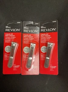 3 Pack Revlon Catch-All Catch-All Nail Clipper 12060 - Picture 1 of 1
