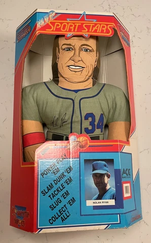 Nolan Ryan Super Sluggers Pillow - New in Original Packaging Cover