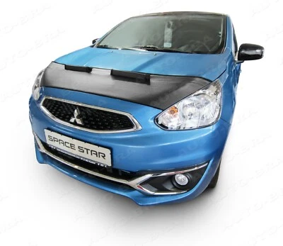 Car Bonnet Hood Bra fits MITSUBISHI Space Star Mirage 2012-2019 Front Nose Mask - Image 1 of 4