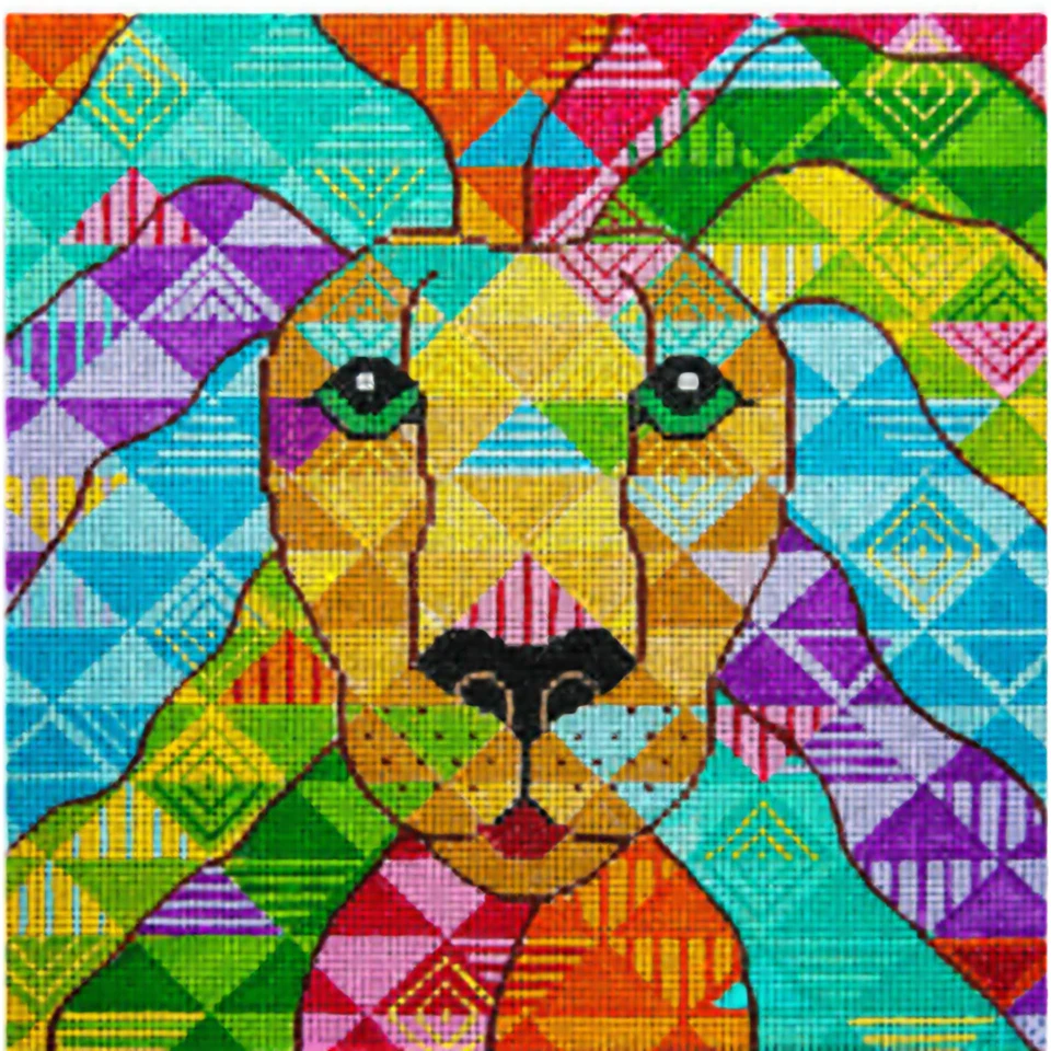 Needlepoint HandPainted JP Needlepoint Mr T Threadbuster 9x9 - Image 1 of 1