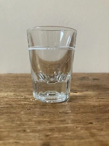 Vintage Libbey heavy bottomed faceted shot or espresso glass 3" tall - Picture 1 of 8